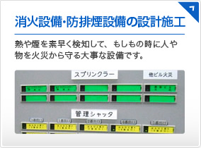 消火設備・防排煙設備の設計施工